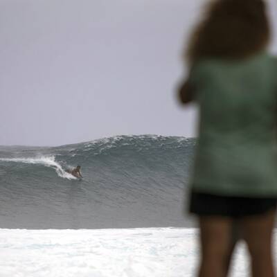 Monsterwellen am Strand