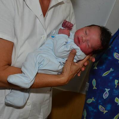 Die Bilder der Polizei-Geburtshelfer