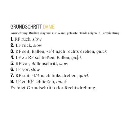 Tanzschritte: Quickstepp