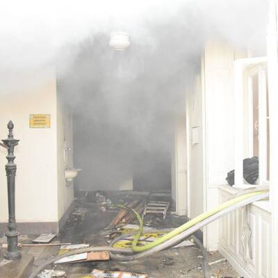 Erste Bilder aus dem explodierten Haus