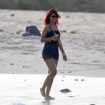 Rihannas skurrile Beach-Outfits 