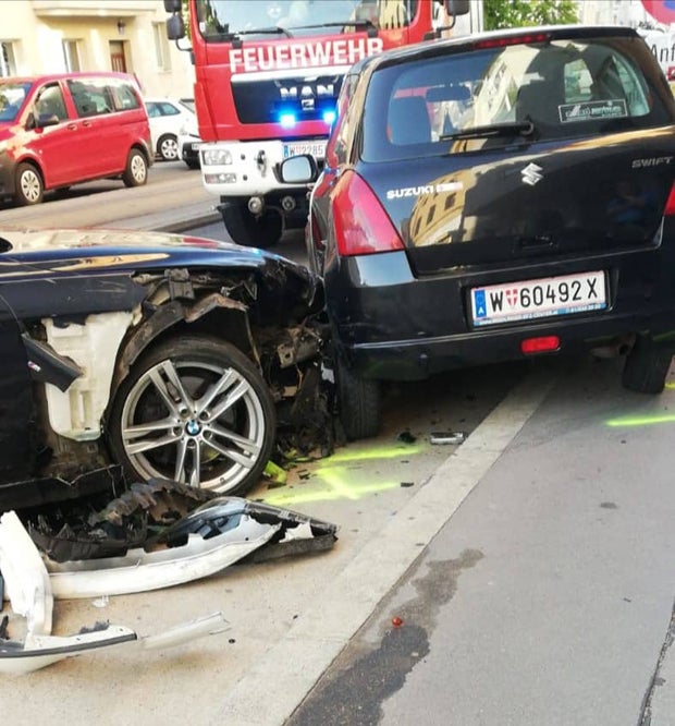 Massen-Karambolage mitten in Wien