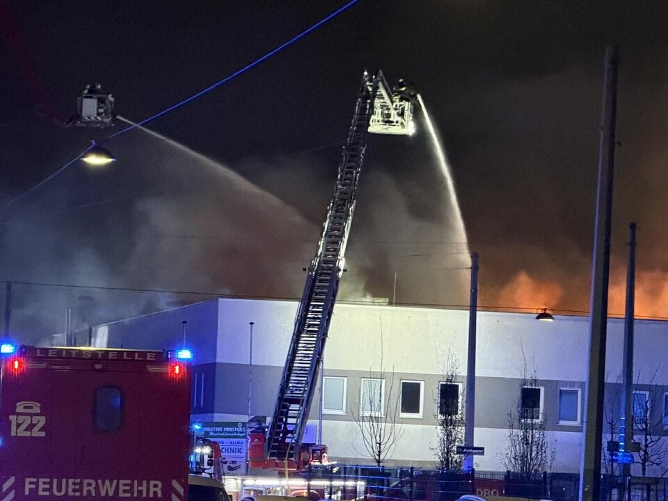 Großbrand Firma Wien