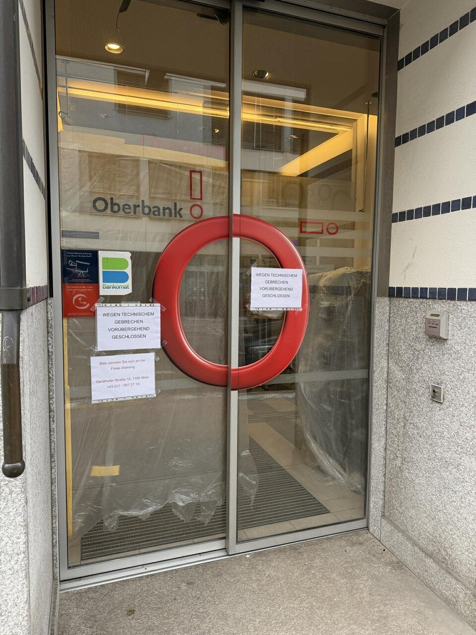 Bankomatsprengung Döbling Oberbank