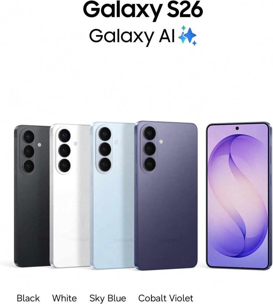 Samsung Galaxy S26 AI Smartphone mit Galaxy AI, Ohne Vertrag, Handy mit Android, 12 GB RAM, 512 GB Speicher