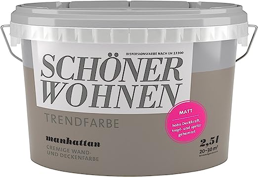 Schöner Wohnen 2,5 Liter Trendfarbe matt MANHATTAN 