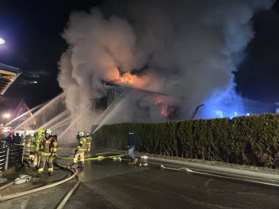 Die Florianis bekämpften die Flammen.