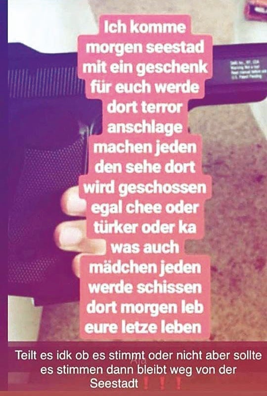 'Verdächtiger geht um' - Razzia in der Seestadt