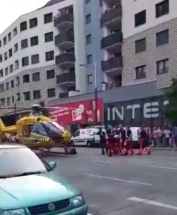 Spektakulärer Hubschrauber-Einsatz in Wien