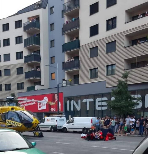 Spektakulärer Hubschrauber-Einsatz in Wien