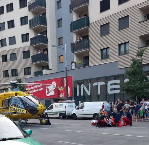 Spektakulärer Hubschrauber-Einsatz in Wien