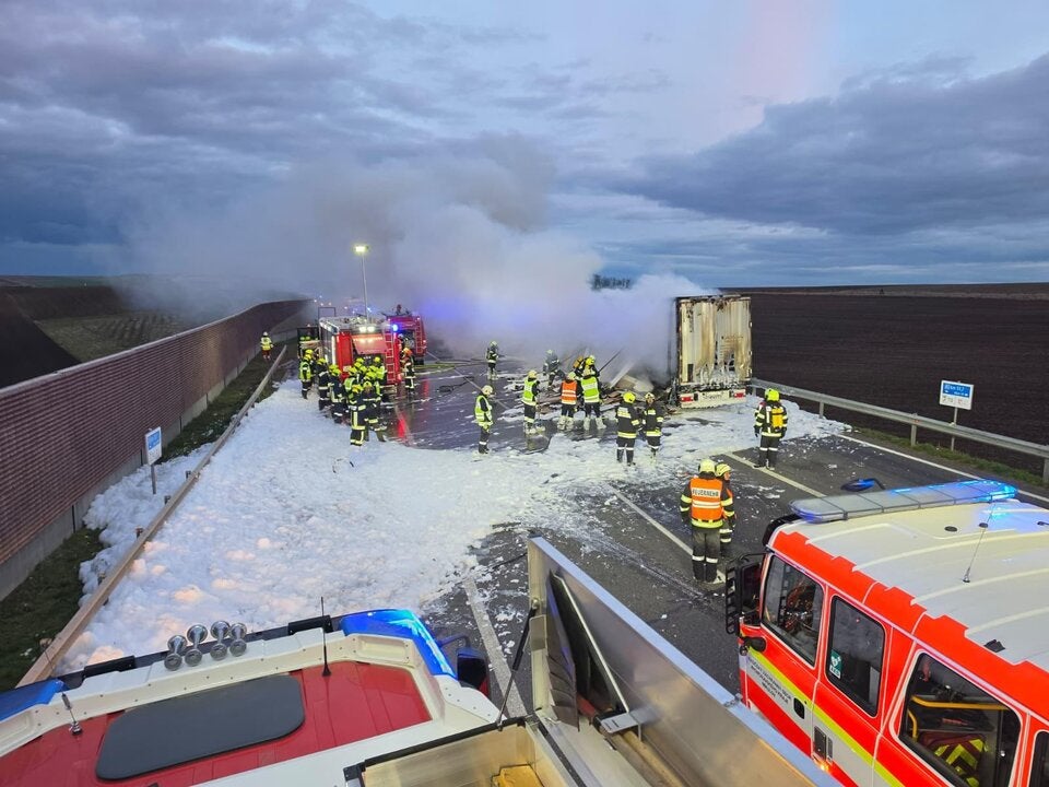 Drasenhofen LKW Brand