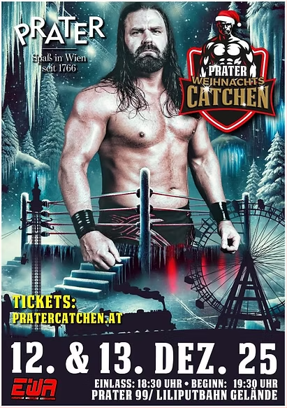 Prater Weihnachtscatchen: US-Star James Storm heiß auf Gold, Bambikiller will seinen Titel zurück