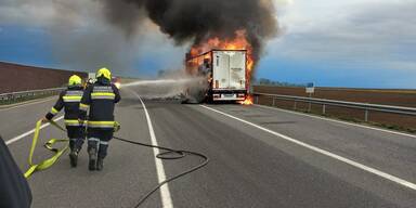 Drasenhofen LKW Brand