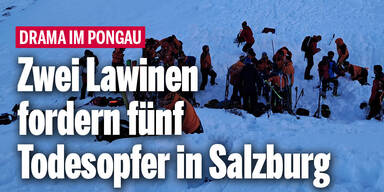 Zwei Lawinen in Salzburg fordern fünf Todesopfer