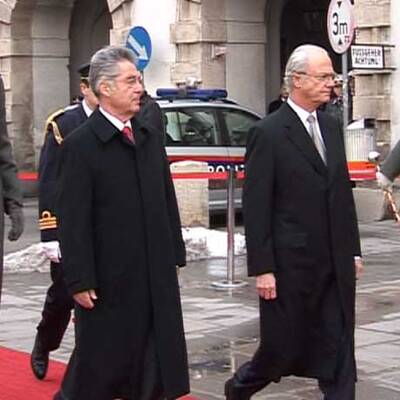 König Carl XVI. Gustaf und Königin Silvia in Wien