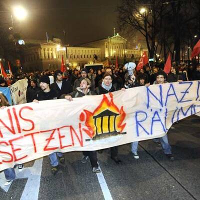 Antifaschismus-Demo in Wien