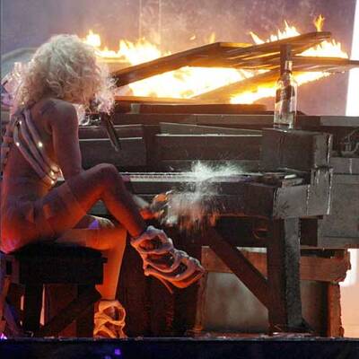 Lady Gaga's feurige Show