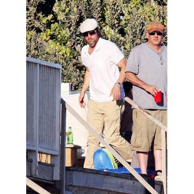 Brad Pitt, Maddox & Pax in Malibu