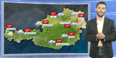 Das Wetter heute: Unbest&auml;ndig, von Westen her Regenschauer