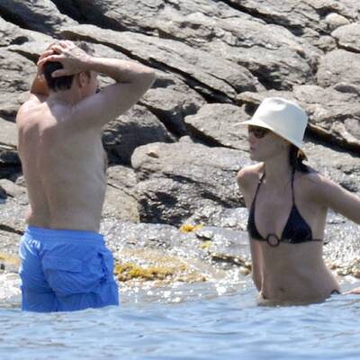 Hier planscht Präsident Sarkozy