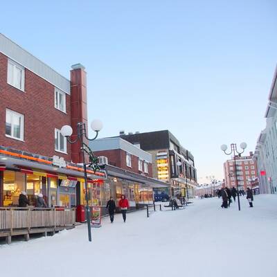 Blick auf den Hafen von Kiruna