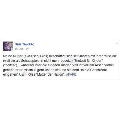 Ben Tewaag: Sein Facebook-Angriff