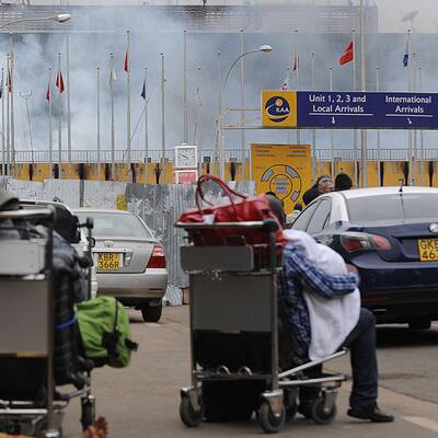 Flughafenbrand in Nairobi: Die Bilder