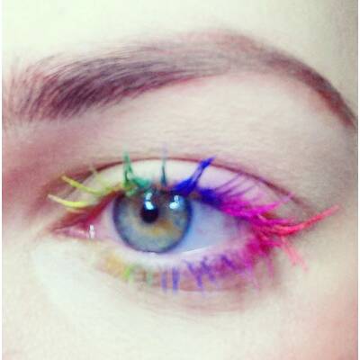 Beautytrend: Rainbow-Lashes