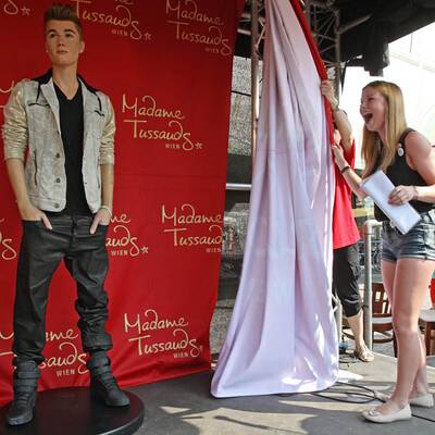 Wachsfigur von Justin Bieber in Wien