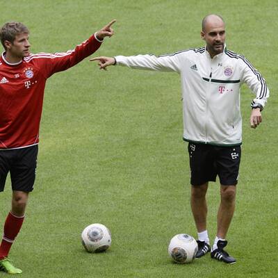 Guardiolas 1. Bayern-Training