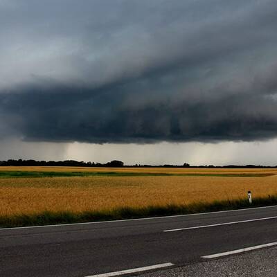 Schwergewitter-Wolken