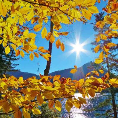 Wolkenloser Himmel im Ausseer Land