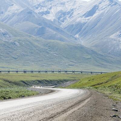 Fast kein Mensch entlang des Weges