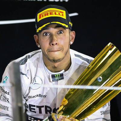 So jubelte Lewis Hamilton über den Titel