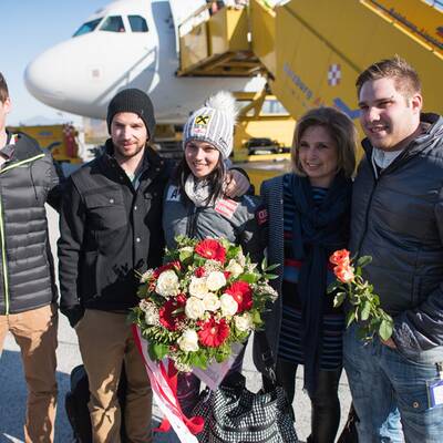 Bilder: Fenninger in Salzburg gelandet