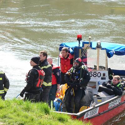 Auto stürzte nach Unfall in den Donaukanal 