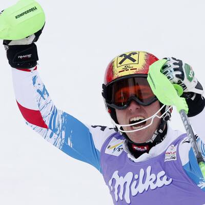 Marcel Hirscher jubelt über Gold