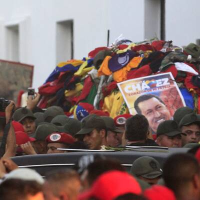 Chavez' Leichnam aufgebahrt