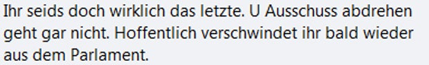 U-Ausschuss-Umfaller: Mega-Shitstorm gegen Grüne