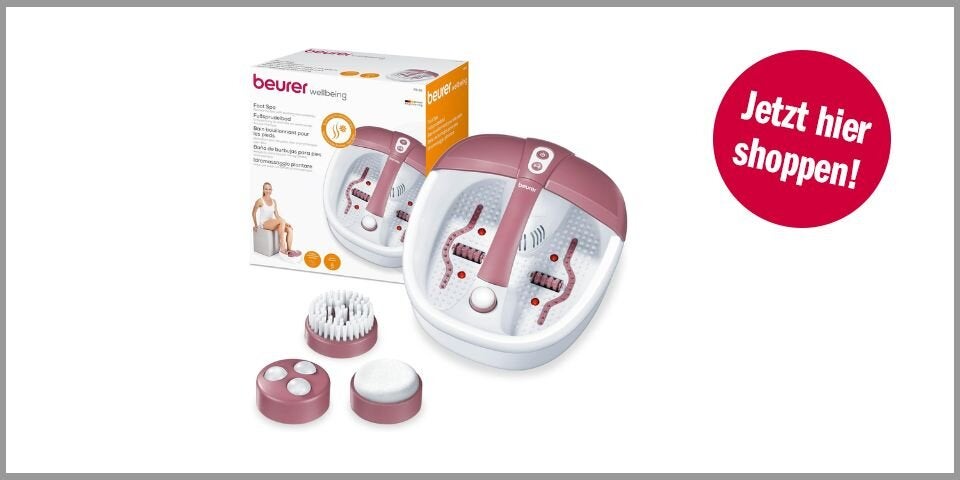 Beurer FB 35 Fußsprudelbad mit Vibrations- & Sprudelmassage – für 40,33 statt 50,41 Euro bei Amazon* 