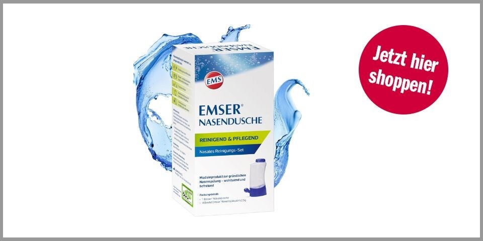 Shopping Channel Allergie Saison  Emser Nasendusche inkl. Nasenspülsalz