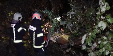 Feuerwehr bei Unwetter-Einsatz