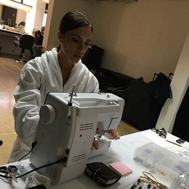 Victoria Beckham näht selbst