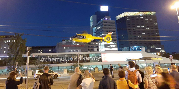 Rettungsheli Schwedenplatz