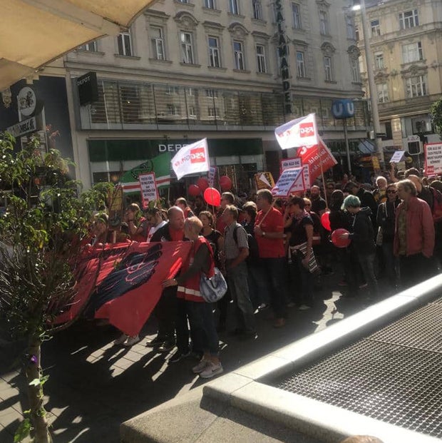 Demos sorgen für totales Verkehrs-Chaos in Wien