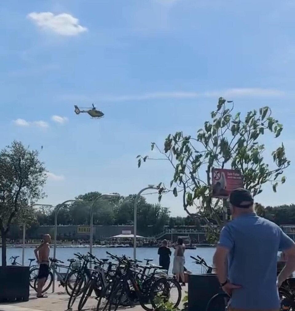Großeinsatz Neue Donau Person ertrunken