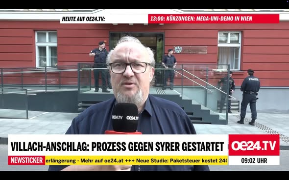 Reporter Mike Vogl Prozess Villach-Attentäter