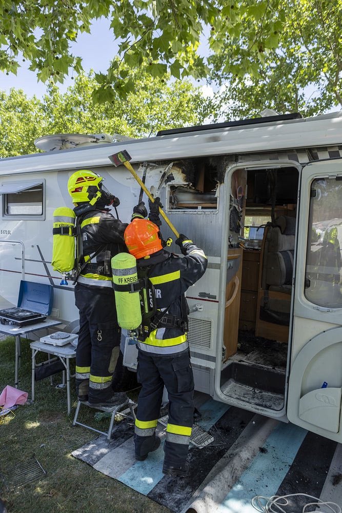 Brand Campingplatz