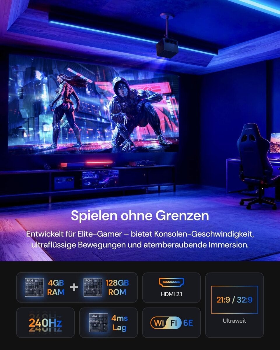 Valerion VisionMaster Pro2 Triple Laser 4K Beamer